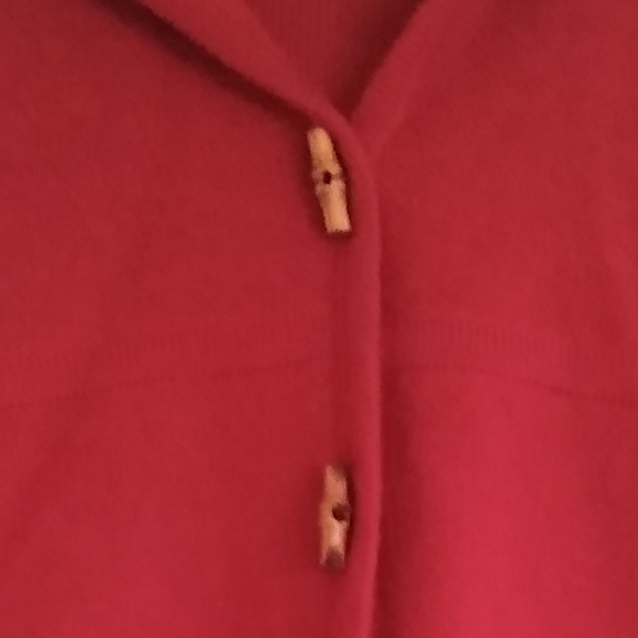 Red Karen Scott 100% WOOL Jacket - Picture 5 of 6